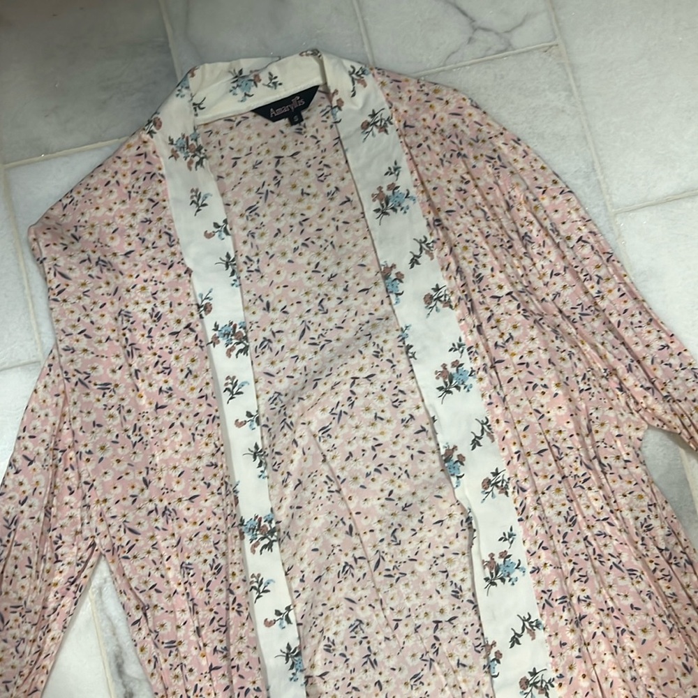 Floral Duster, Size Small